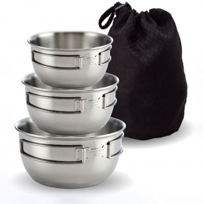 3-Piece Stainless Steel Bowl Set